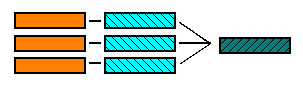 撚り姿による分類 3本駒(3駒)の図